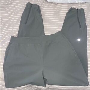 Green athletic joggers from Lululemon